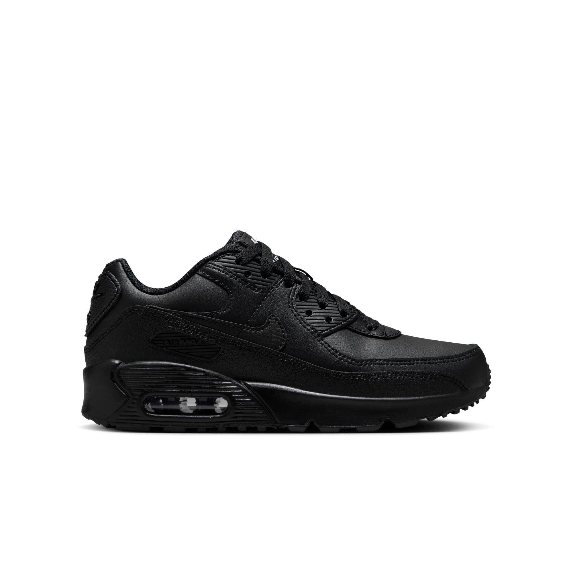 Nike Air Max 90 Black White Grade School Boys Shoe Hibbett